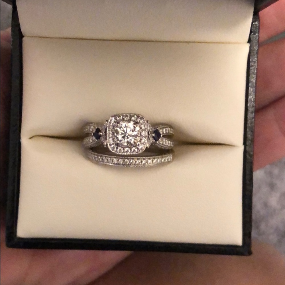 Vera wang wedding band and engagement ring!